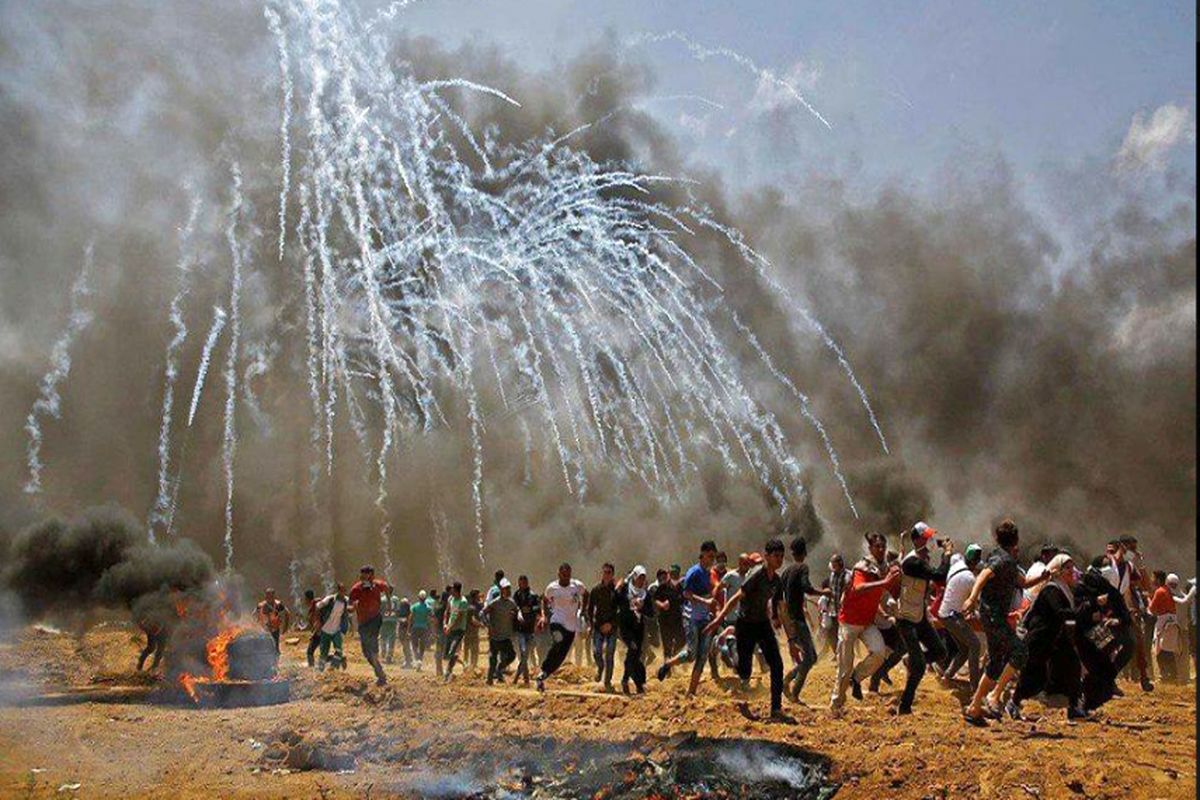 ۲ شهید و ۲۵۰ زخمی در تظاهرات غزه