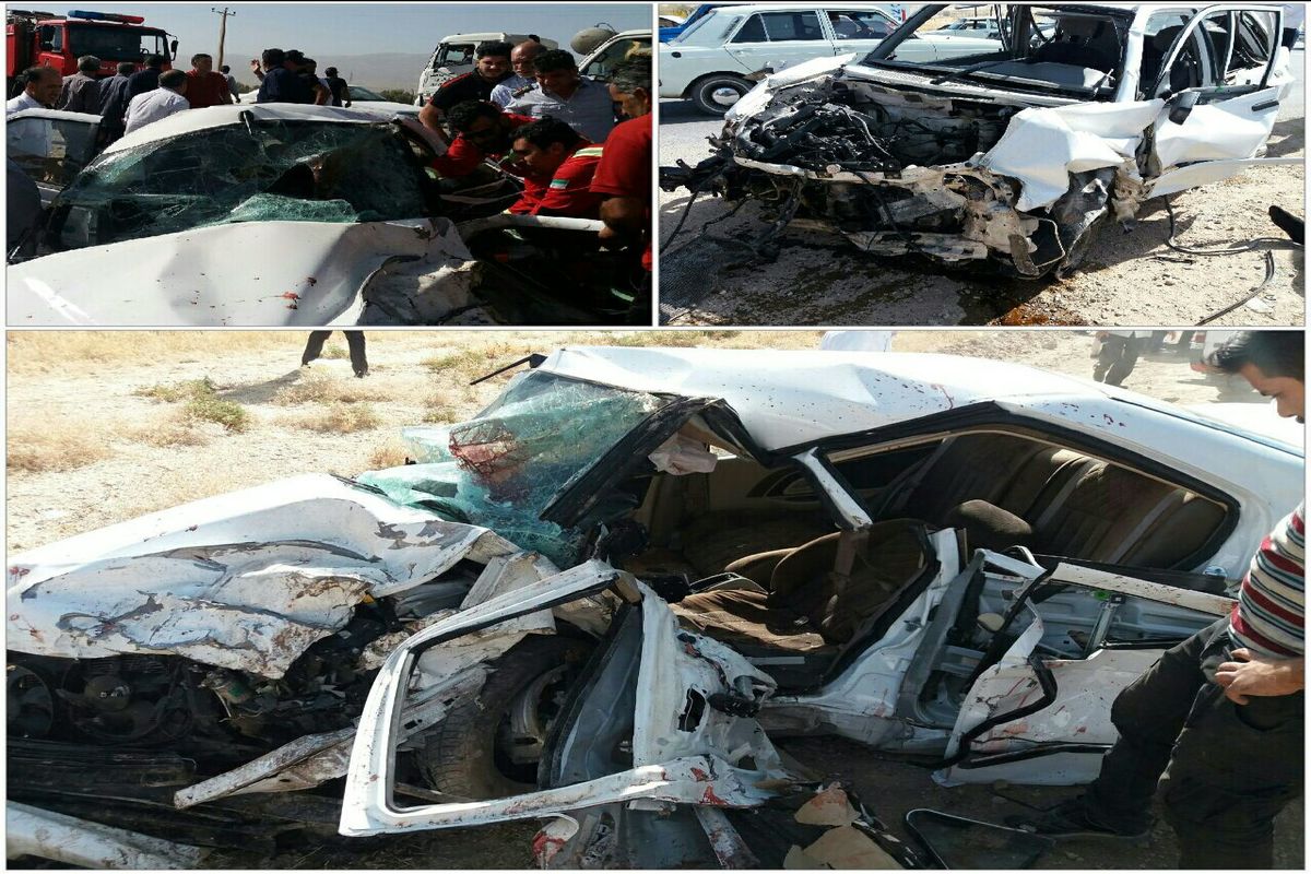 برخورد سه دستگاه خودرو در محور خرم آباد کوهدشت با هشت کشته و مصدوم