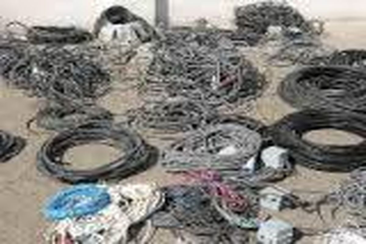 کشف محموله کابل قاچاق در شهرستان خرمبید