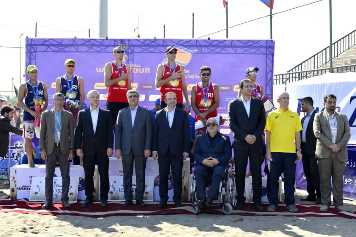 تیم قزاقستان قهرمان تور جهانی والیبال ساحلی منطقه آزاد انزلی کاسپین کاپشد