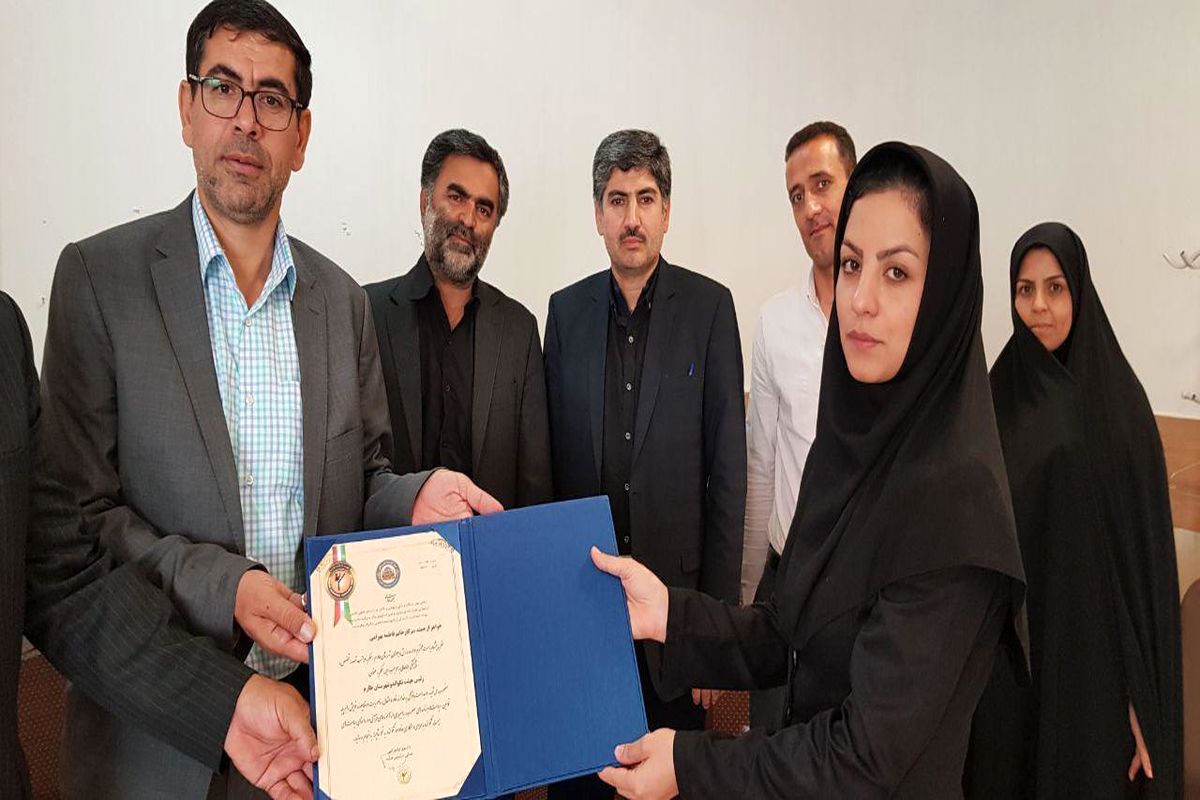 معارفه زهرا بهرامی به عنوان رئیس هیات تکواندو شهرستان طارم