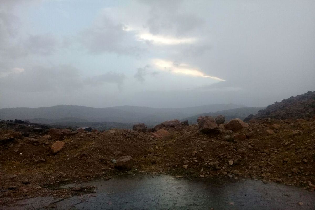 میزان بارشهای سامانه بارشی در لرستان به تفکیک شهرستان ها