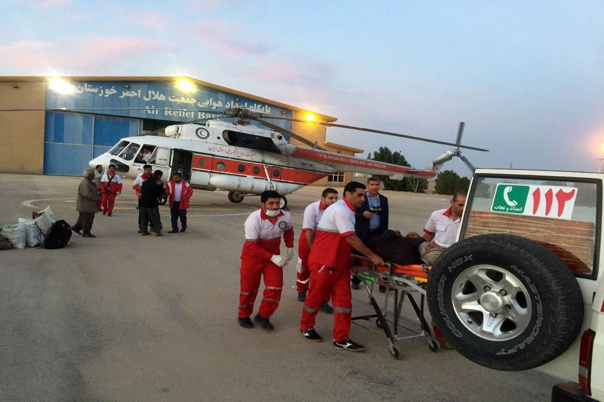 انتقال ۱۲۳ نفر به نقاط امن توسط امدادگران هلال احمر