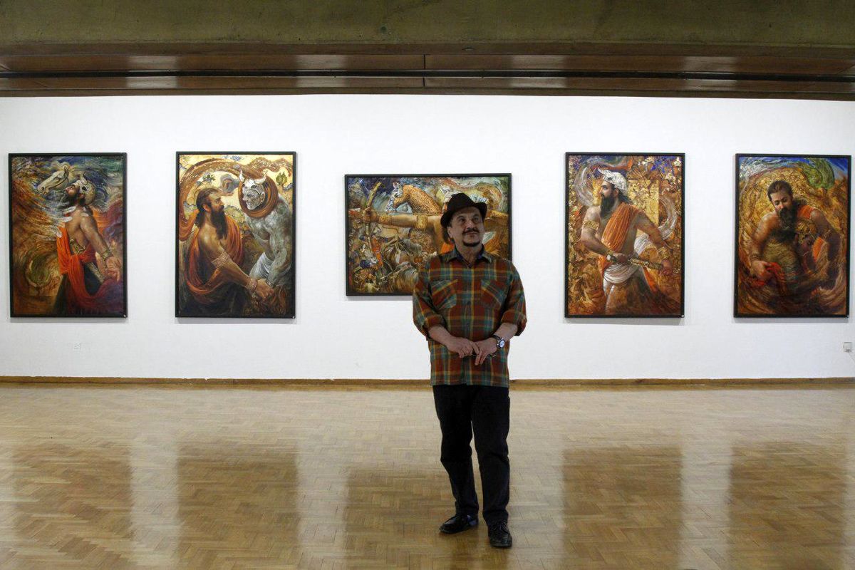 نمایشگاه نقاشی حجت شکیبا با نمایش اثری از زنده یاد جمشید مشایخی