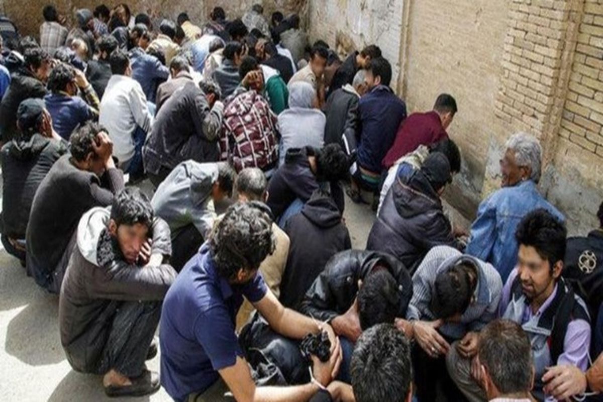 جمع‌آوری ۲۲۰ معتاد متجاهر در پاکسازی «دره فرحزاد»