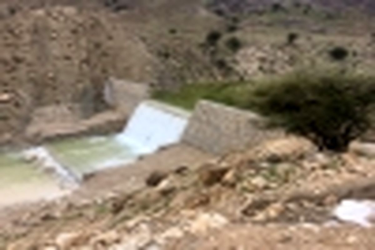آبگیری صددرصد ظرفیت سازه‌های آبخیزداری در شهرستان بستک