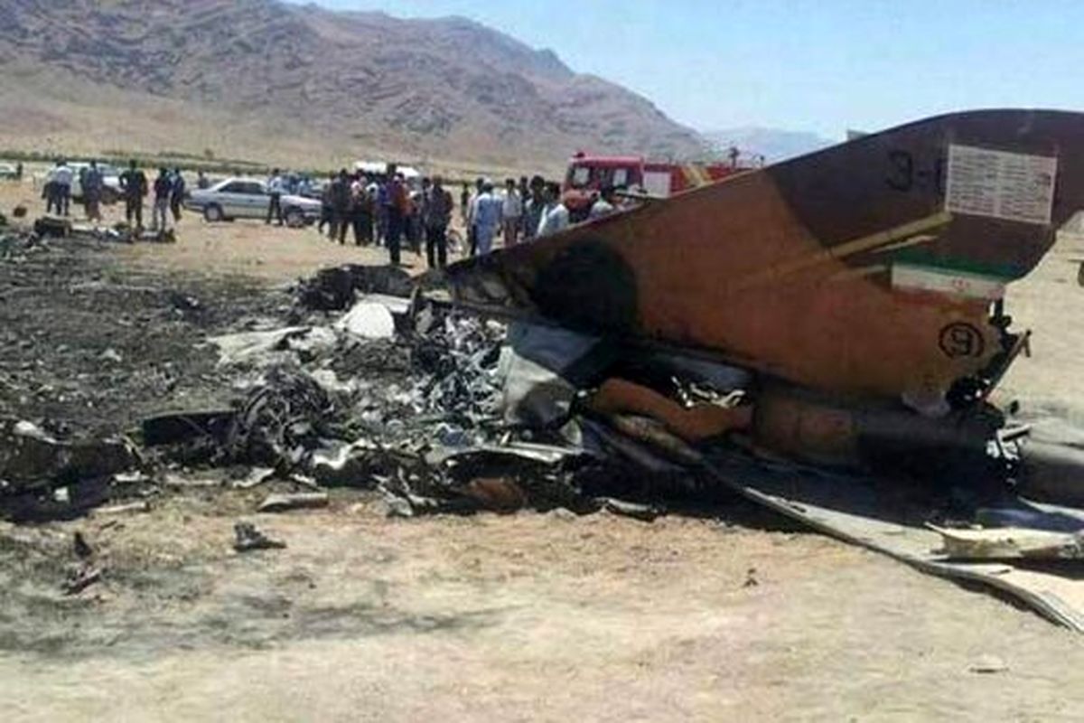 سقوط وحشناک هواپیما در اردبیل