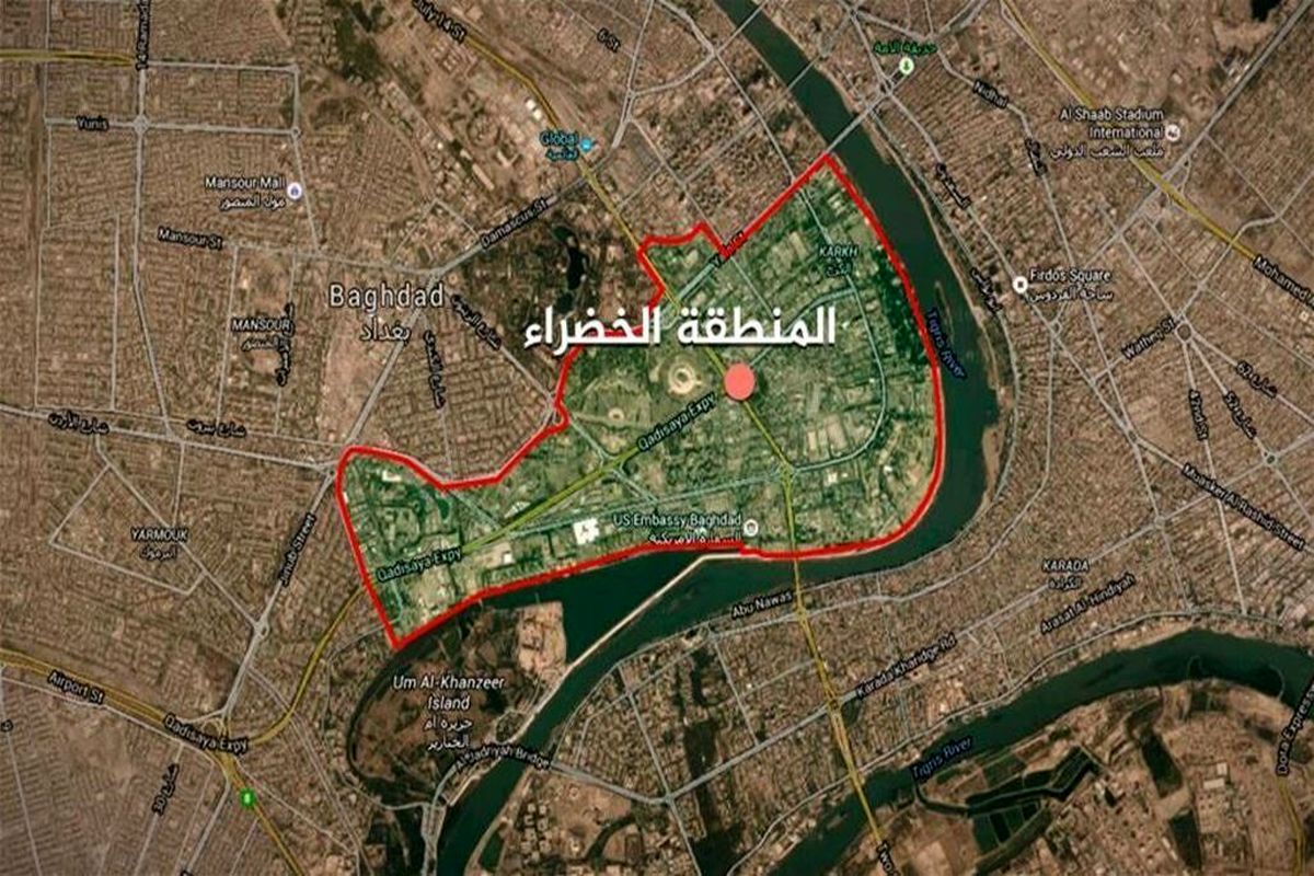 آژیرهای سفارت آمریکا در بغداد به صدا درآمد/ انفجار راکت ها در منطقه سبز بغداد+ فیلم