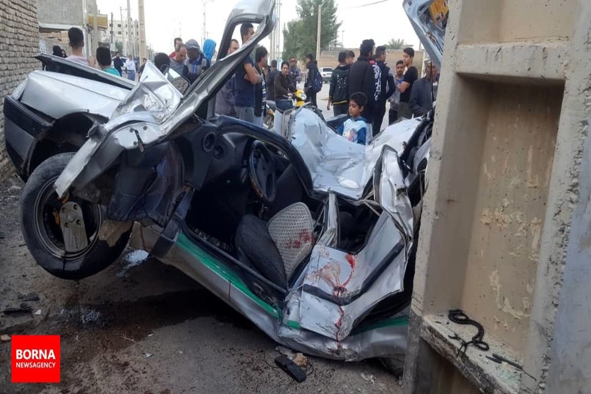 واژگونی مینی‌بوس و مجروح شدن ۱۰ شهروند مشهدی