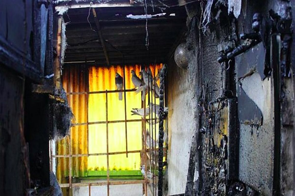 سوختگی  مرد مسن تهرانی در آتش سوزی یک منزل مسکونی