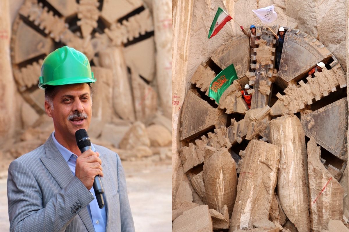 ثبت رکورد تازه در حفاری تونل های خط ۲ مترو شیراز