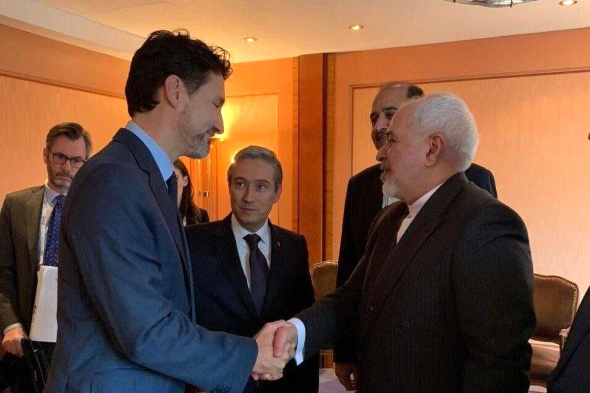 دیدار ظریف و نخست‌وزیر کانادا در مونیخ