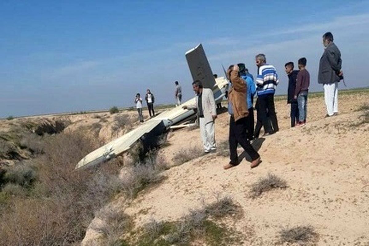 سقوط یک پهپاد در روستای سنیجه ملاثانی خوزستان