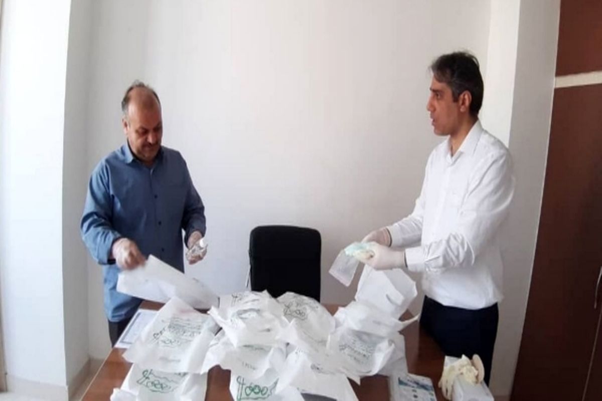 توزیع بسته‌های بهداشتی در میان ورزشکاران بوچیا استان