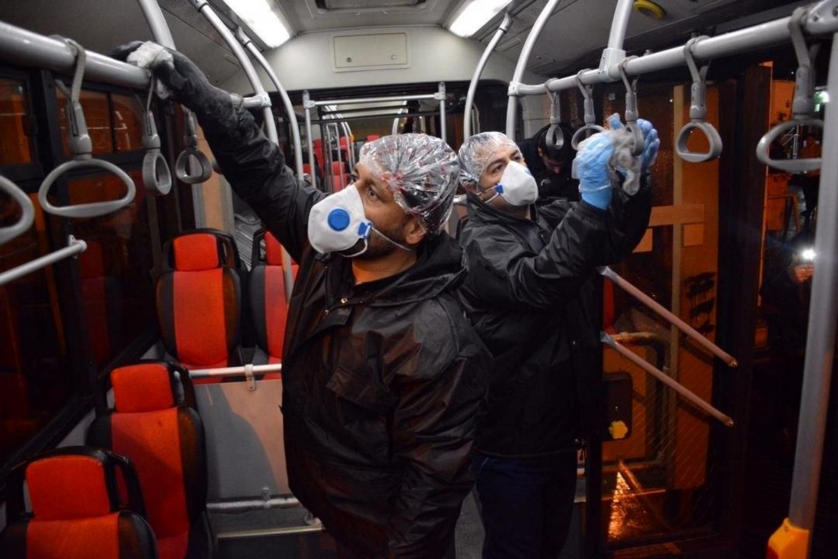 ناوگان حمل و نقل عمومی یزد ضد عفونی می‌شوند