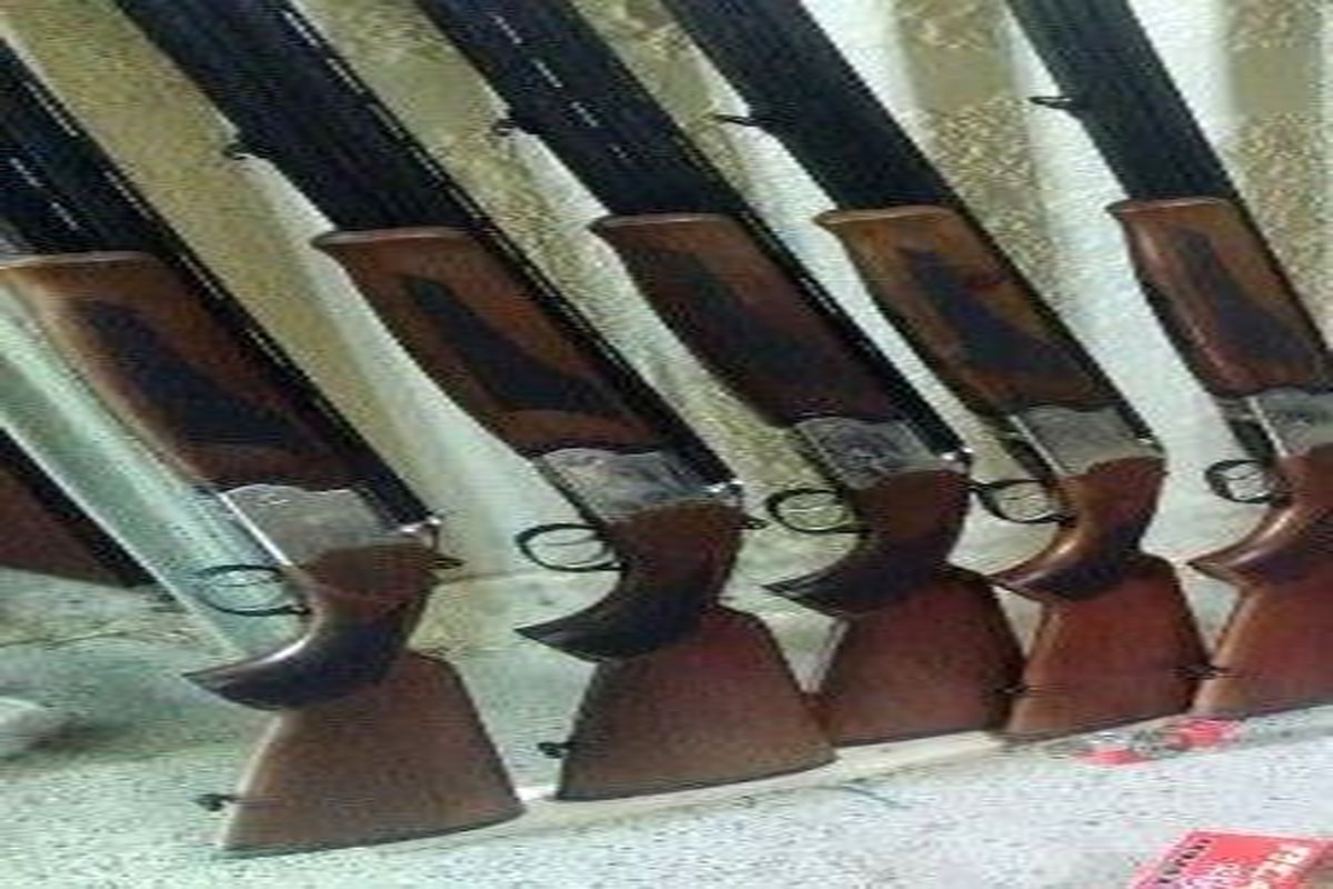 کشف ۵ قبضه سلاح شکاری غیرمجاز