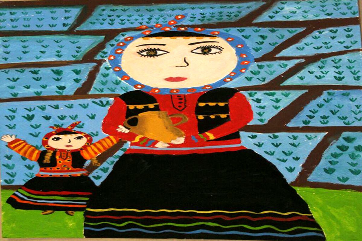 نقاشی کودکان گیلانی از« سرزمین مادری» برگزیده مسابقه بین‌المللی بلاروس