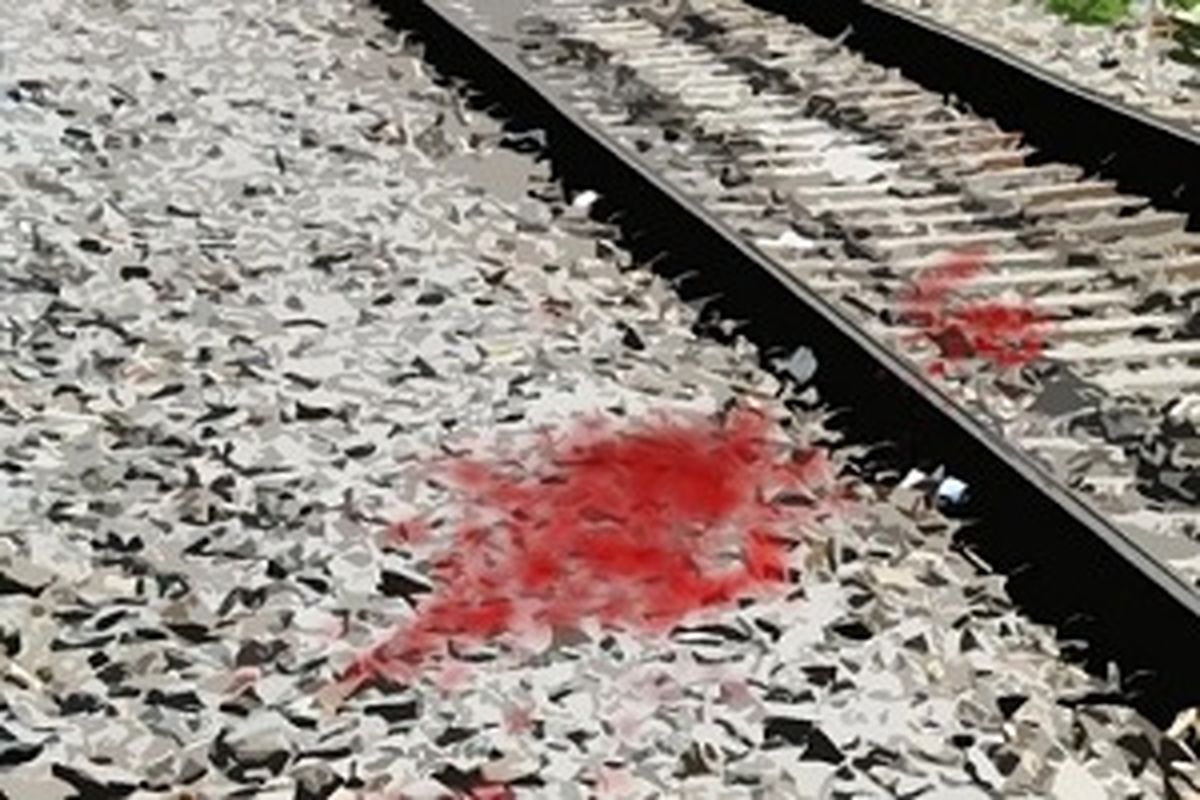 مرگ عابر پیاده بر اثر برخورد با قطار مسافربری در قزوین