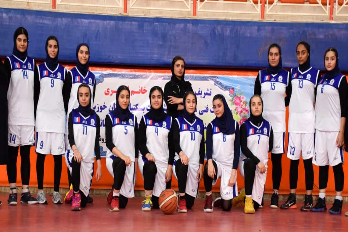 پیروزی قاطع دختران بسکتبال اروند مقابل منتخب استان یزد