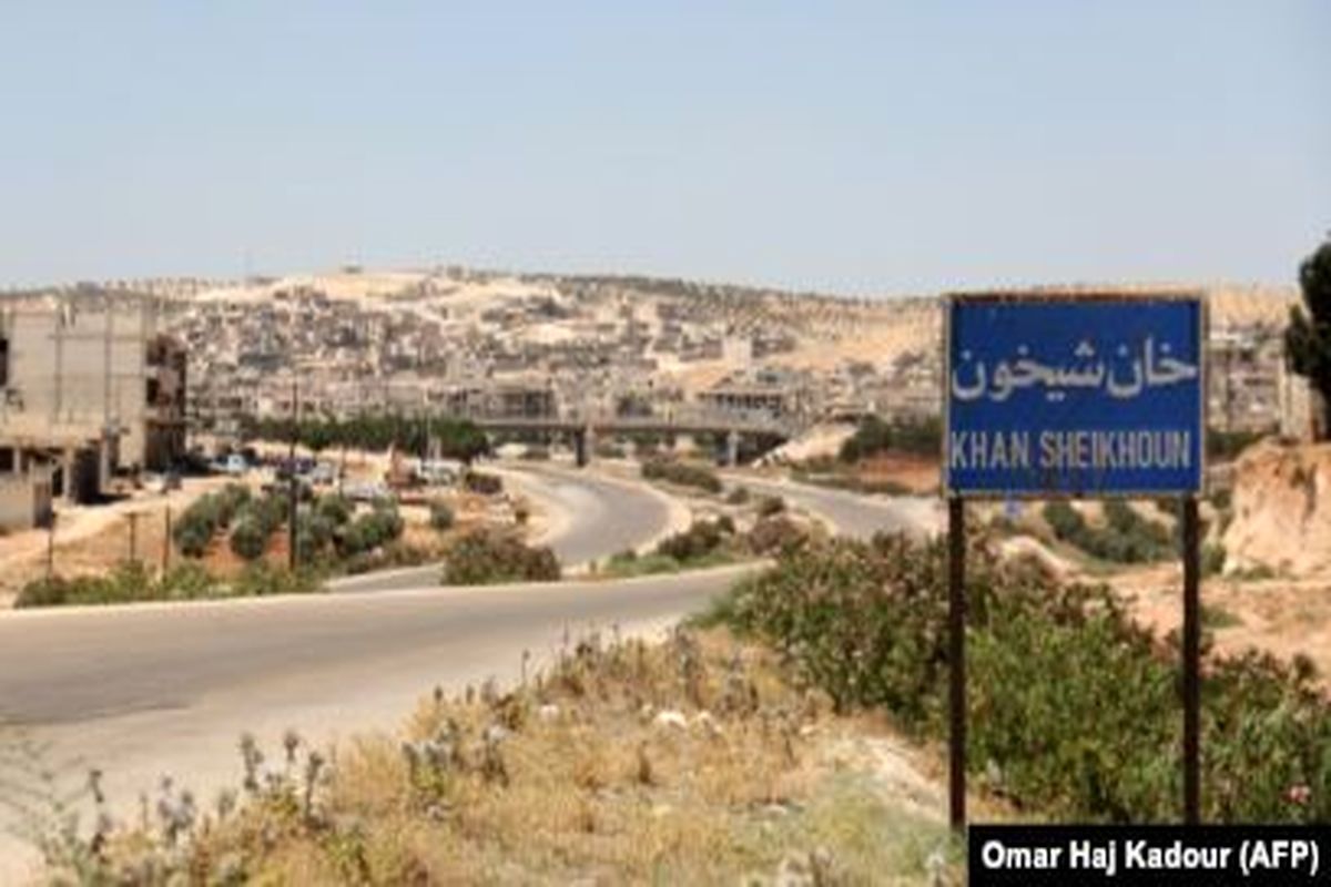 ورود نیروهای سوری به شهر خان‌شیخون در جنوب ادلب