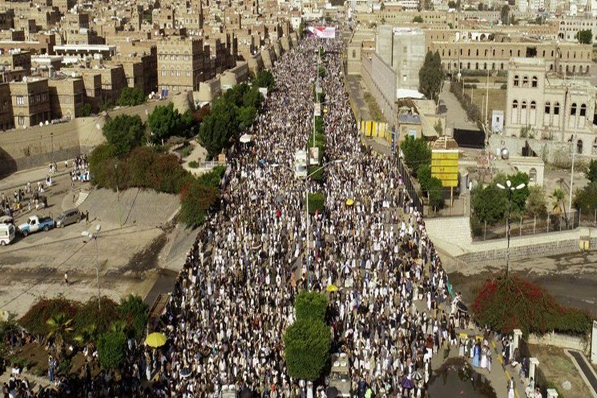 مردم یمن برای «عید ولایت» به خیابان آمدند