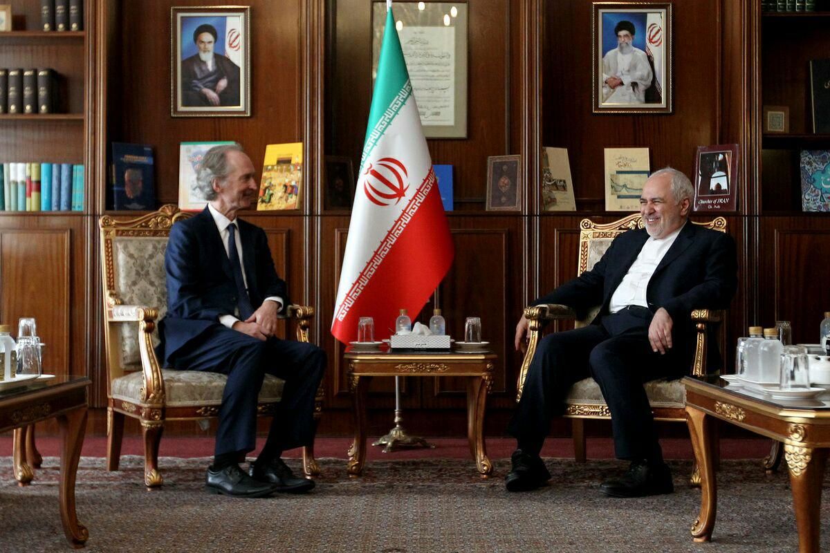 دیدار ظریف با نماینده ویژه دبیرکل سازمان ملل متحد در خصوص سوریه