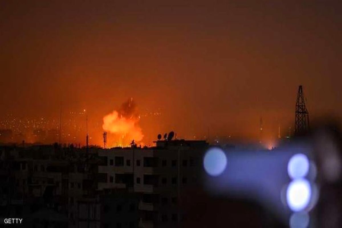 انهدام پهپادهای تروریست‌ها توسط سامانه پدافندی سوریه
