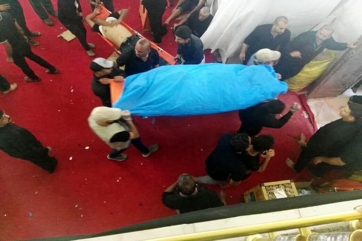 پیکر زائر جانباخته ایرانی در کربلا به خاک سپرده می‌شود