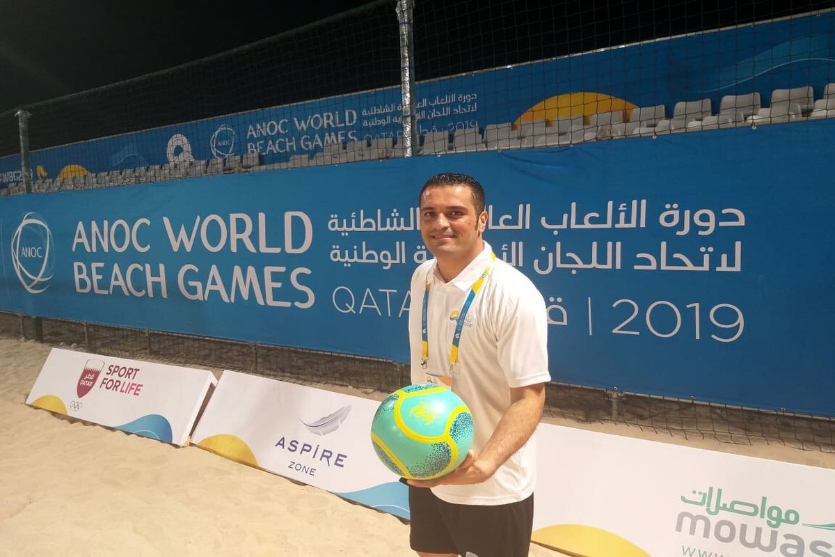 قضاوت داور ایرانی در بازی‌های جهانی ساحلی