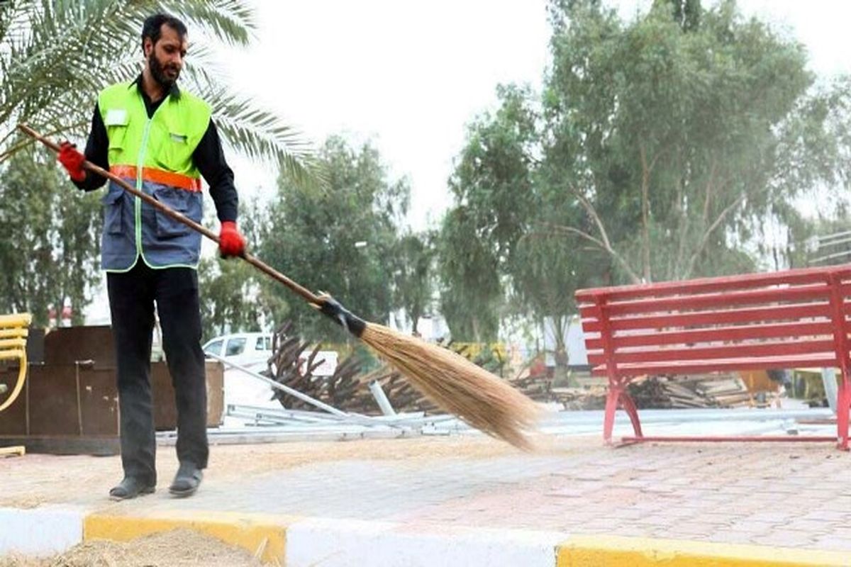 نظافت اطراف حرمین شریفین توسط ۸۵۰ نیروی خدمات شهری