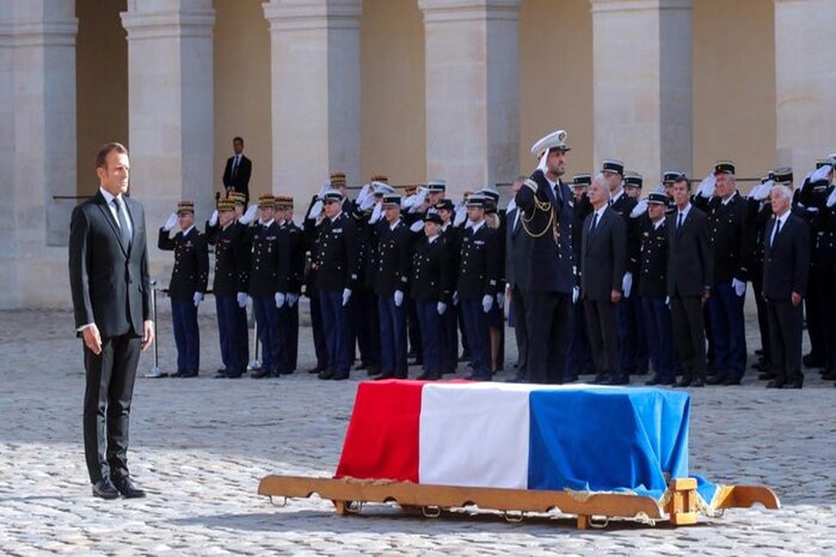 مراسم تشییع جنازه رئیس‌جمهور اسبق فرانسه برگزار شد