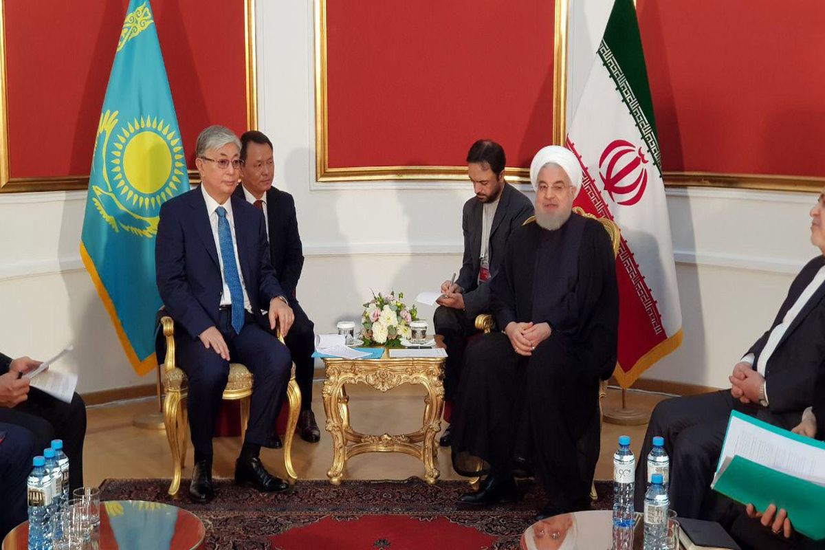 روسای جمهور ایران و قزاقستان دیدار کردند