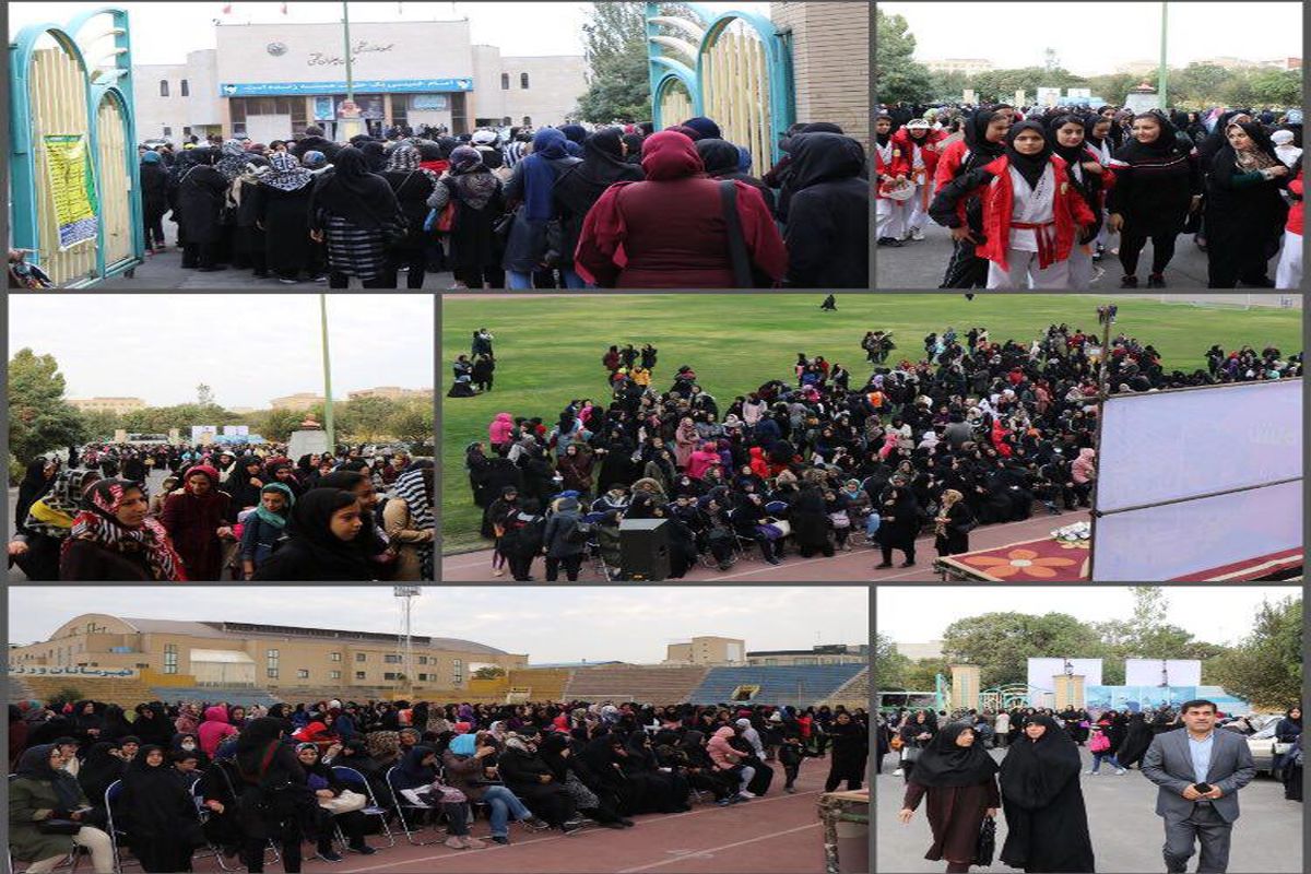 جشنواره ورزش همگانی با حضور جمعی از بانوان در استادیوم تختی تبریز برگزار شد