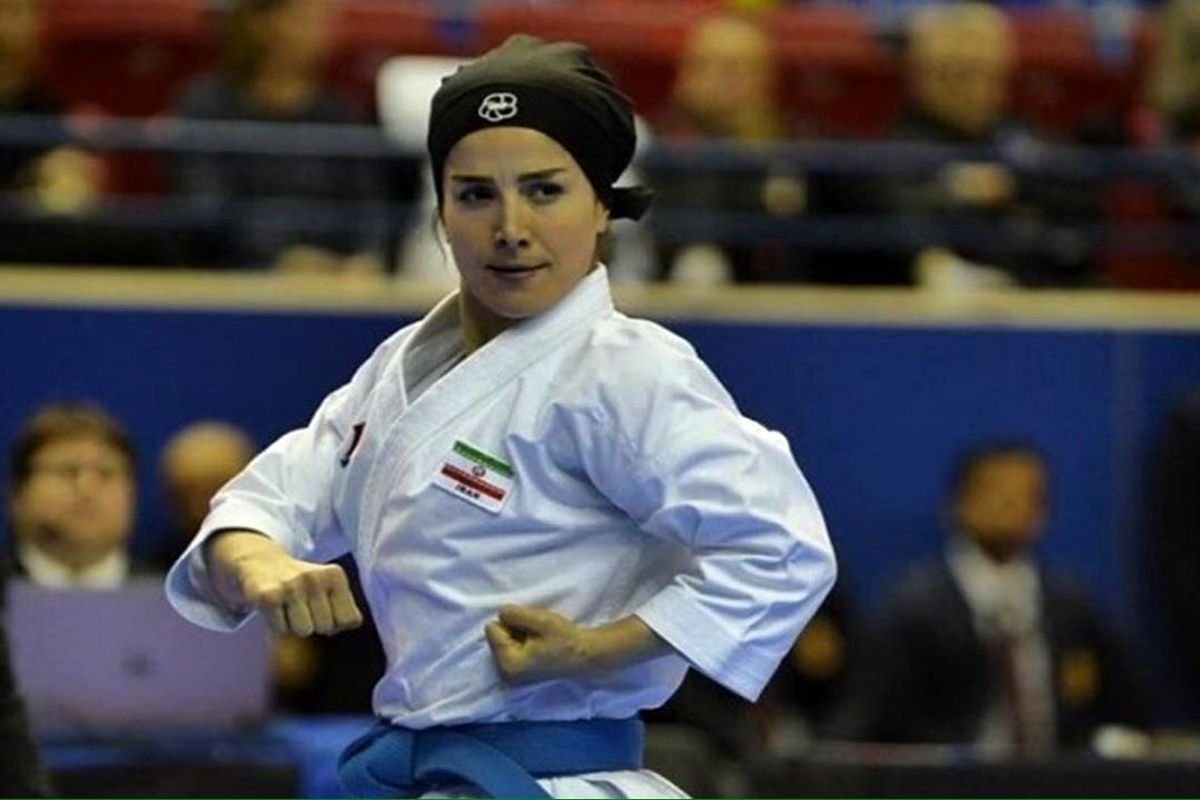 نگین باقری در مرحله دوم از دور مسابقات لیگ برتر کاراته وان کنار رفت