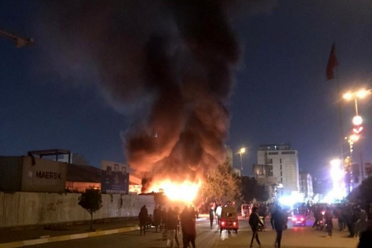 آتش زدن هیات های حسینی در کربلا/ رییس پلیس کربلا برکنار شد