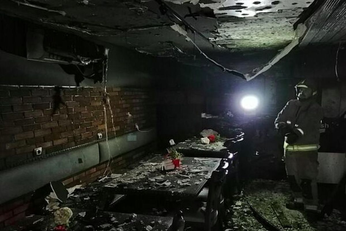 آتش سوزی مهیب در پاسداران