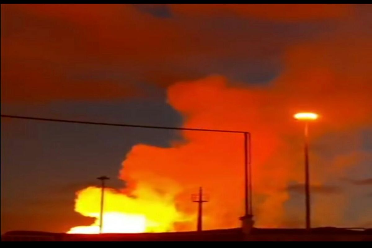 اولین ویدیو از انفجار در خط صادرات گاز ایران به ترکیه/ ببینید
