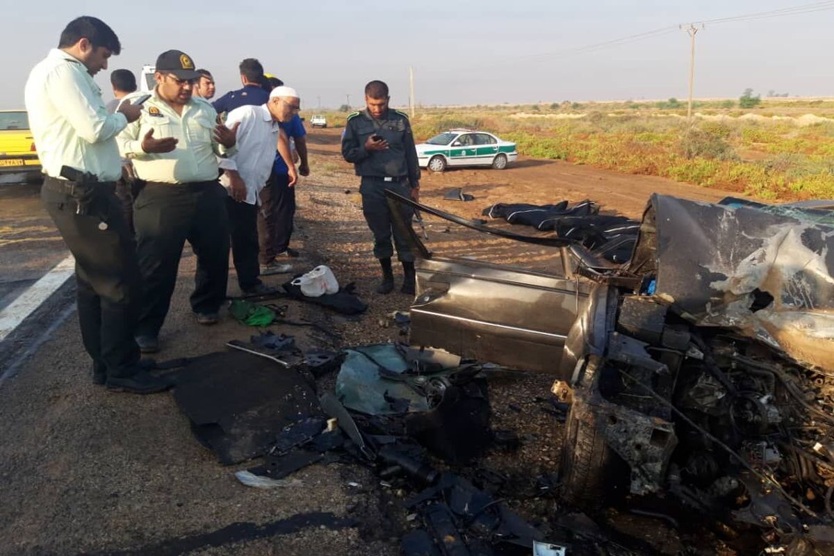 جان باختن ۵ نفر بر اثر سانحه رانندگی در خوزستان
