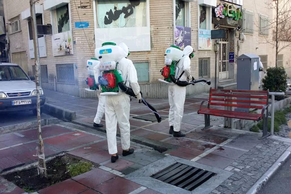 پایتخت روزانه با ۷۵هزار لیتر محلول ضدعفونی کننده شست‌وشو می‌شود