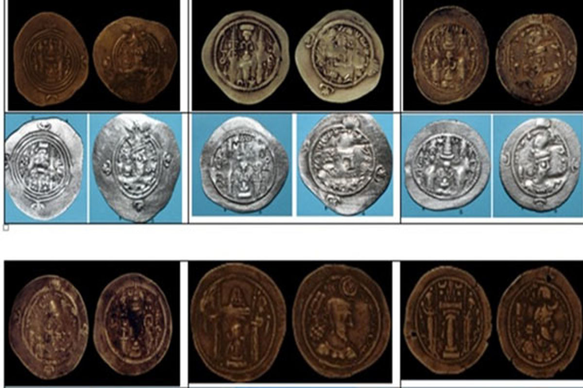 مرمت ۴۵ سکه نقره ساسانی در خرم‌آباد