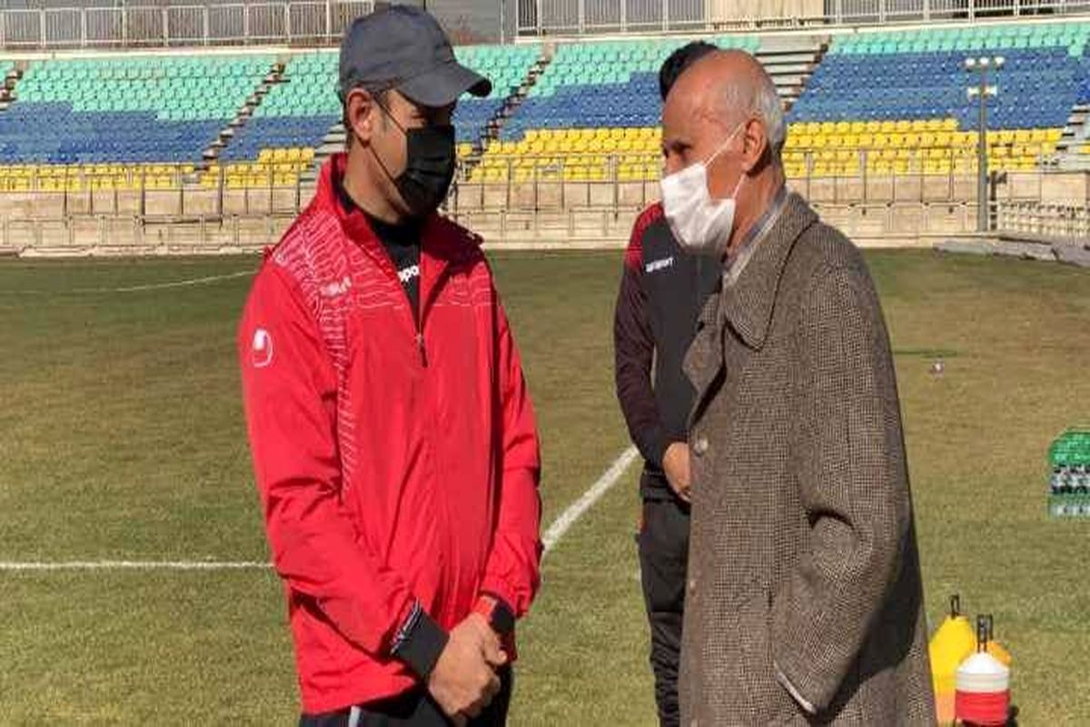 پیشکسوت پرسپولیس در تمرین سرخ‌پوشان