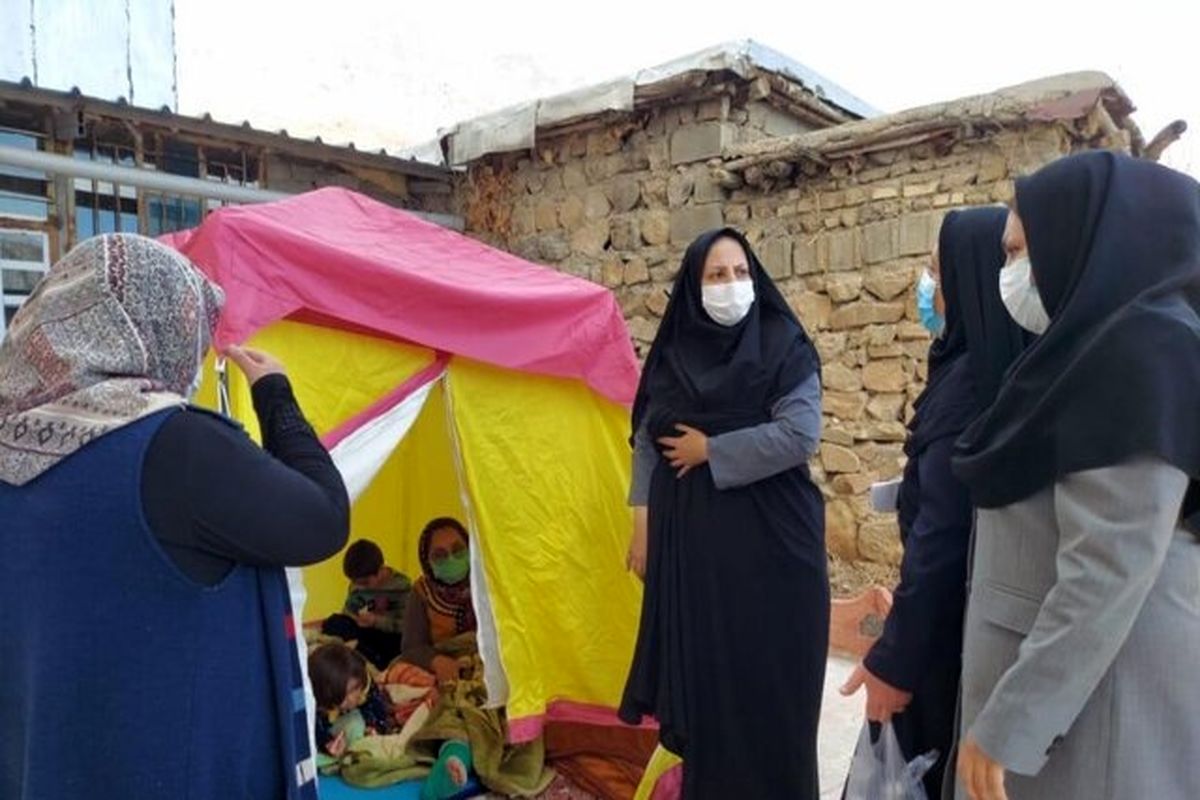 بررسی وضعیت زنان و کودکان آسیب دیده سی سخت زلزله زده