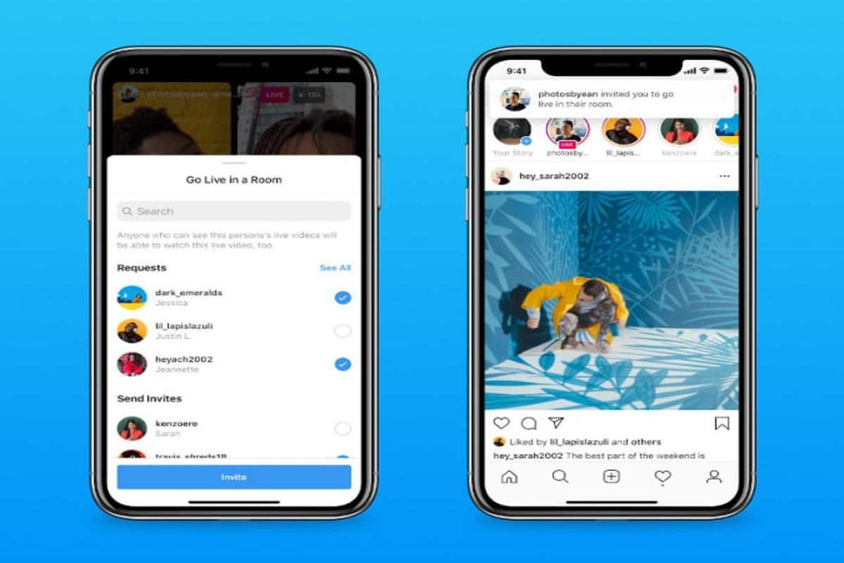 از قابلیت جدید اینستاگرام و امکان اجرای لایو با حضور ۴ نفر رونمایی شد