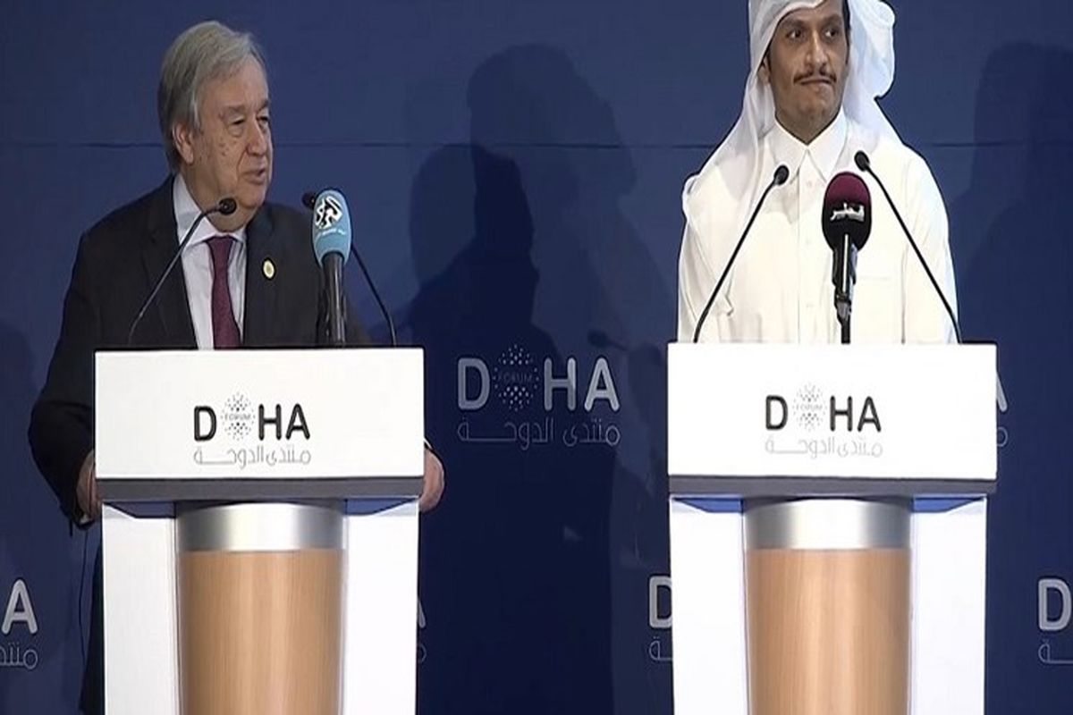 گوترش و وزیر خارجه قطر درباره احیای برجام گفت‌وگو کردند