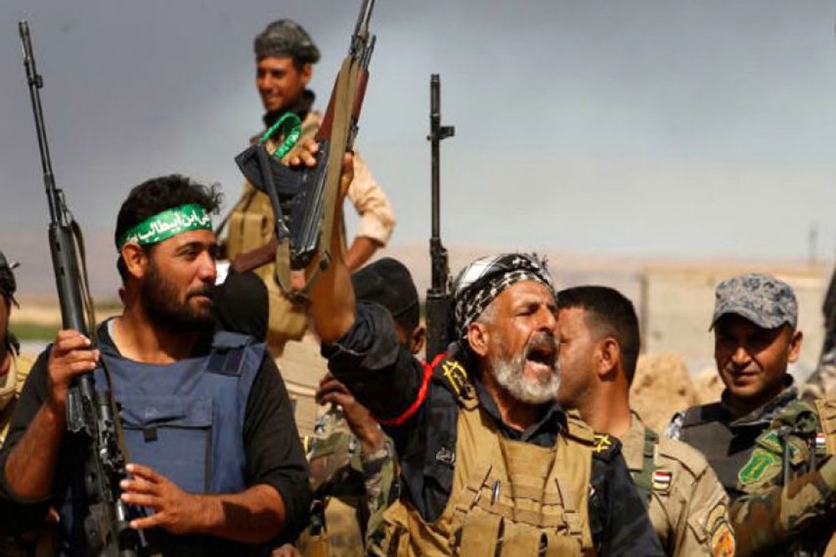 انهدام مواضع داعش توسط حشد الشعبی در کرکوک