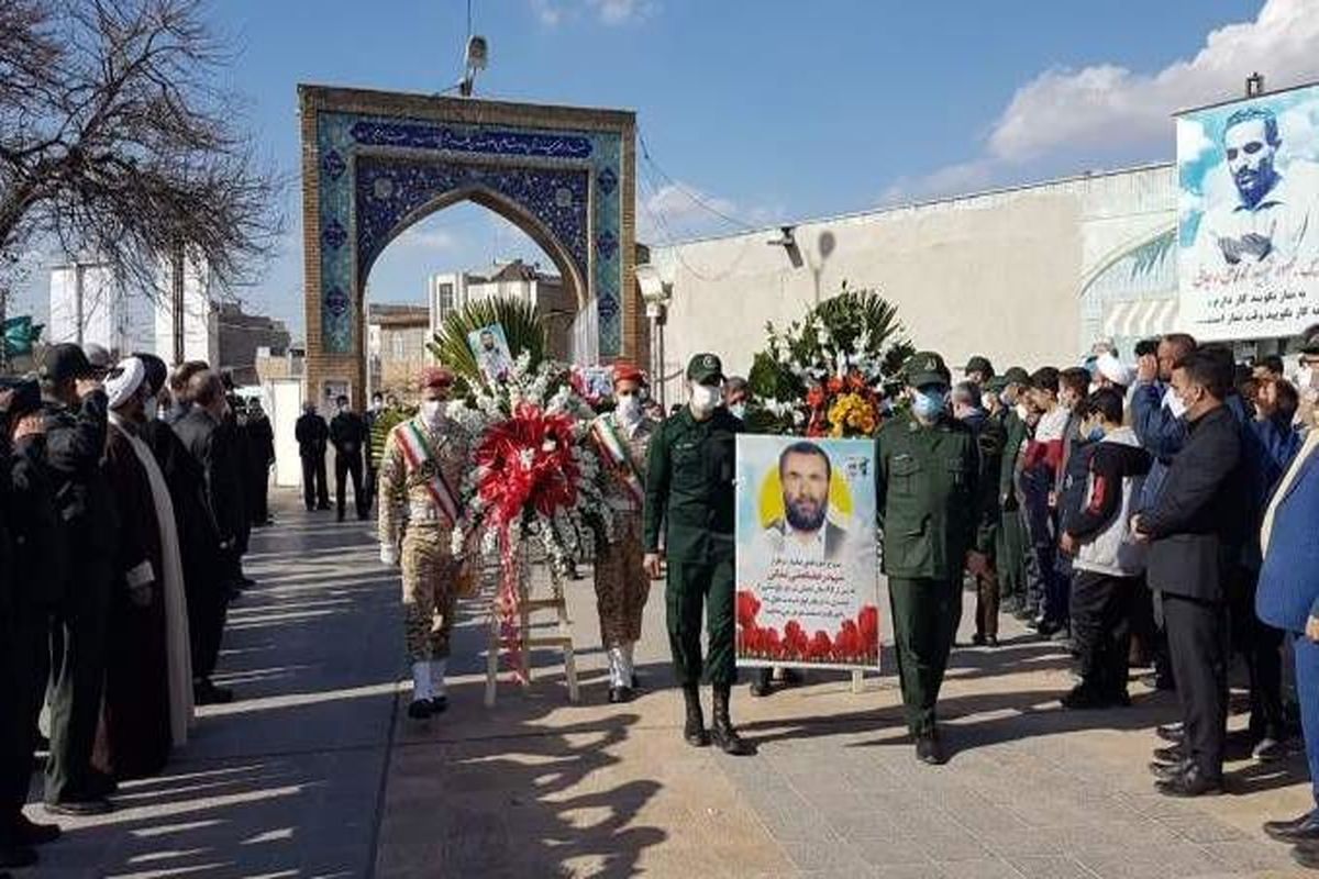 پیکر مطهر شهید رمضانعلی ملکی در قزوین به خاک سپرده شد