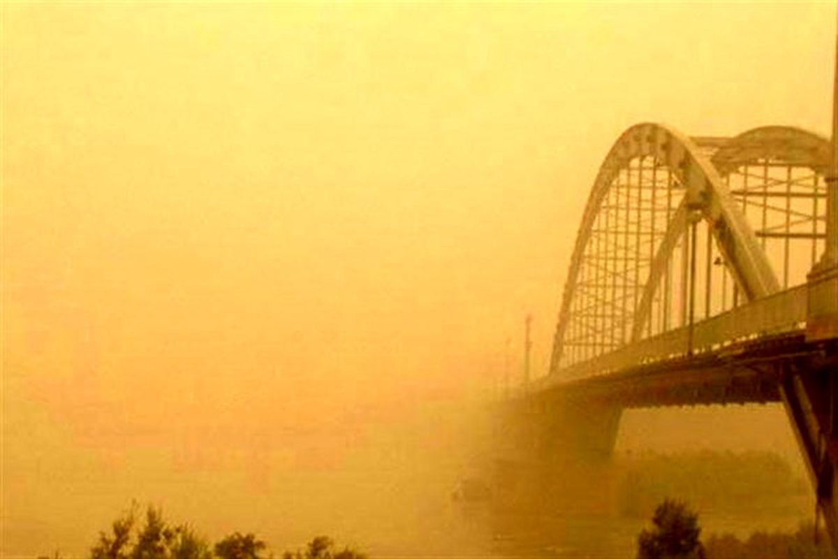 هشدار سطح نارنجی/گرد و خاک در راه خوزستان