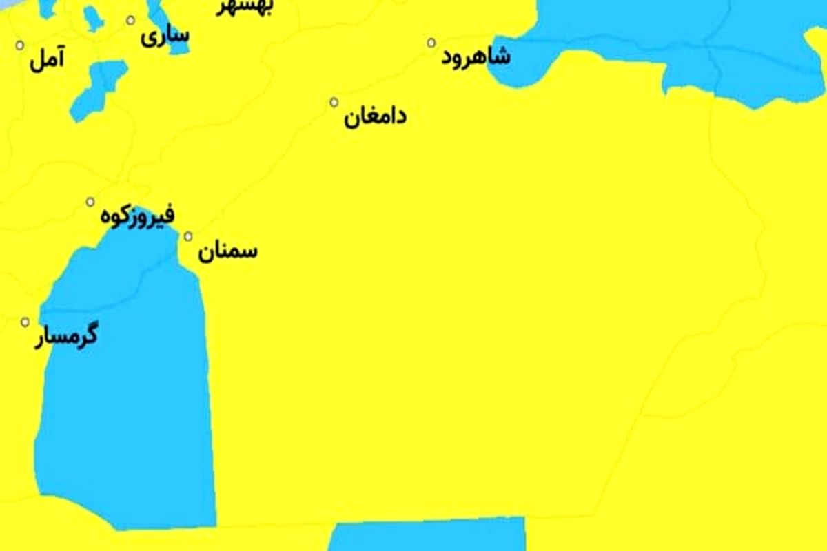 کدام شهرهای استان سمنان آبی کرونایی هستند؟