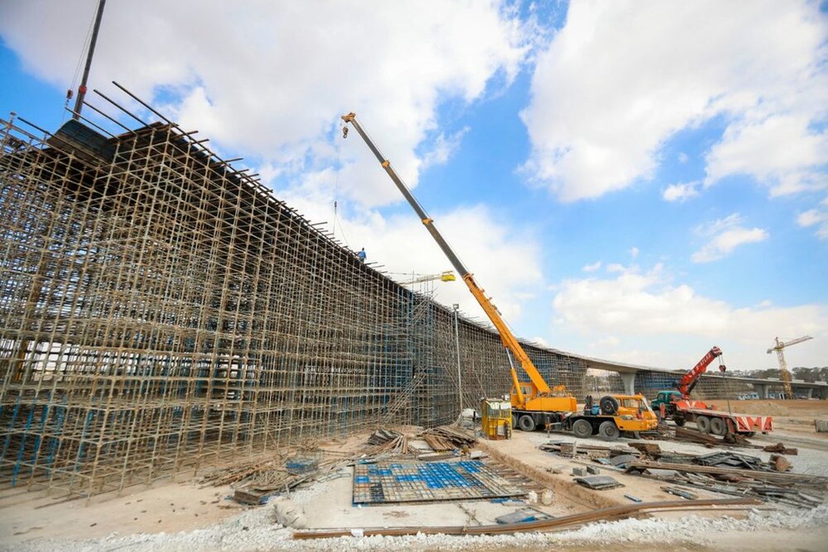 عملیات بتن ریزی در پروژه مجموعه پل های شهید سلیمانی به پایان رسید/ حرکت بر اساس برنامه زمان بندی