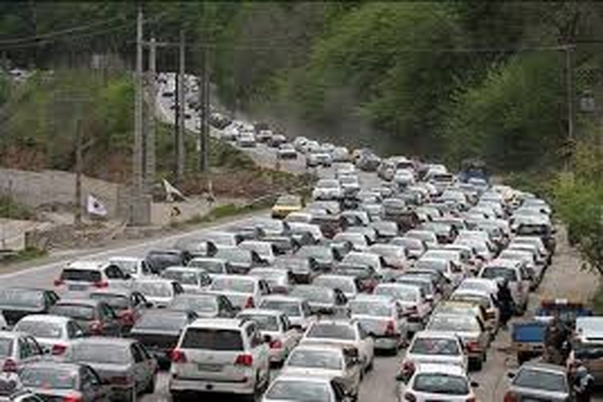 ترافیک صبحگاهی در آزادراه تهران -شمال